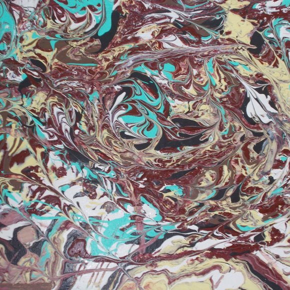 New, Original "Birds Nesting" acrylic abstract painting, 16"x20" - Picture 6 of 8